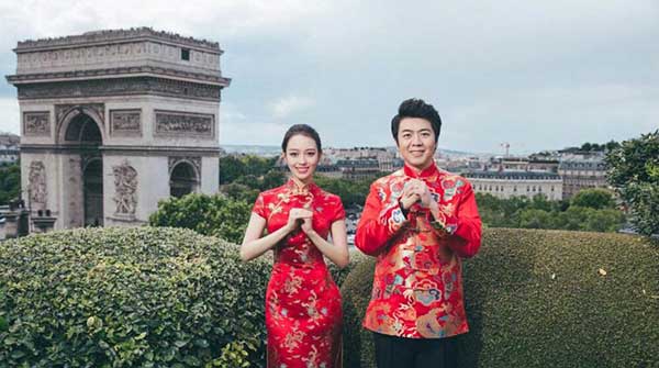 郎朗婚纱照