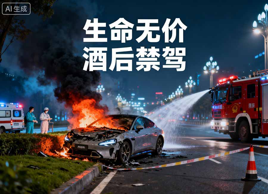 成都小米SU7事故敲响警钟：生命无价，酒后禁驾！