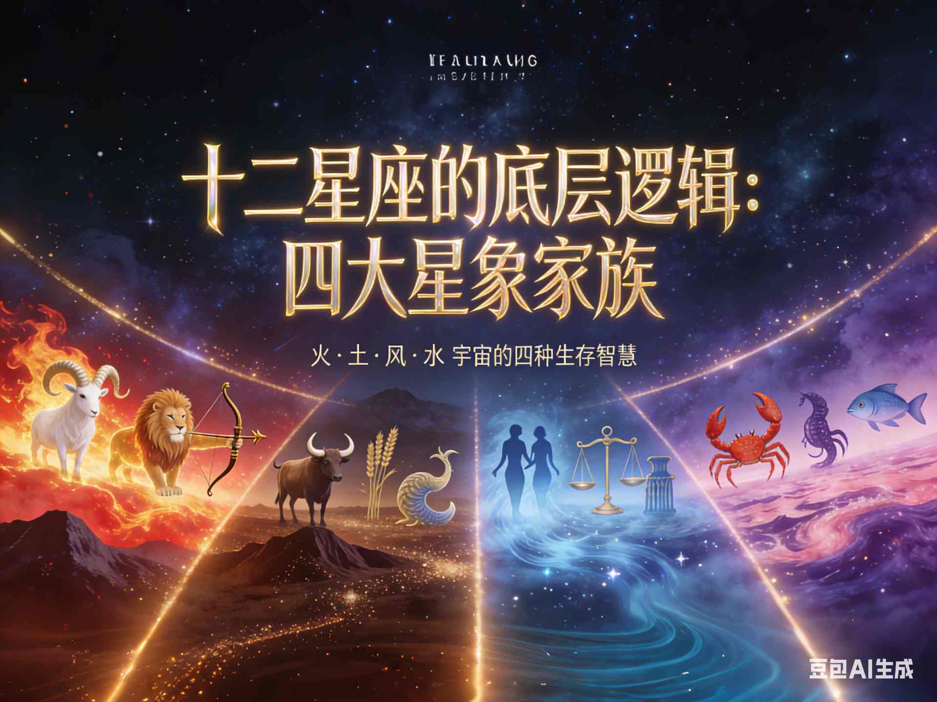 知道吗?星座也有“家族”:水、土、风、火,四大星象,快来看看你属于哪一种?