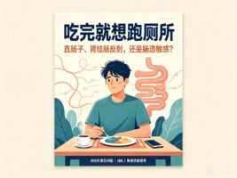 一吃完饭就想上厕所，是消化好还是肠胃有问题？
