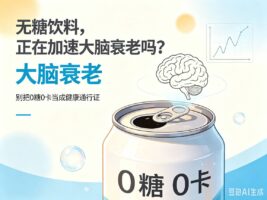 0糖0卡”是心理安慰还是认知陷阱？你以为的”无糖健康”，可能让大脑多老了1.6年