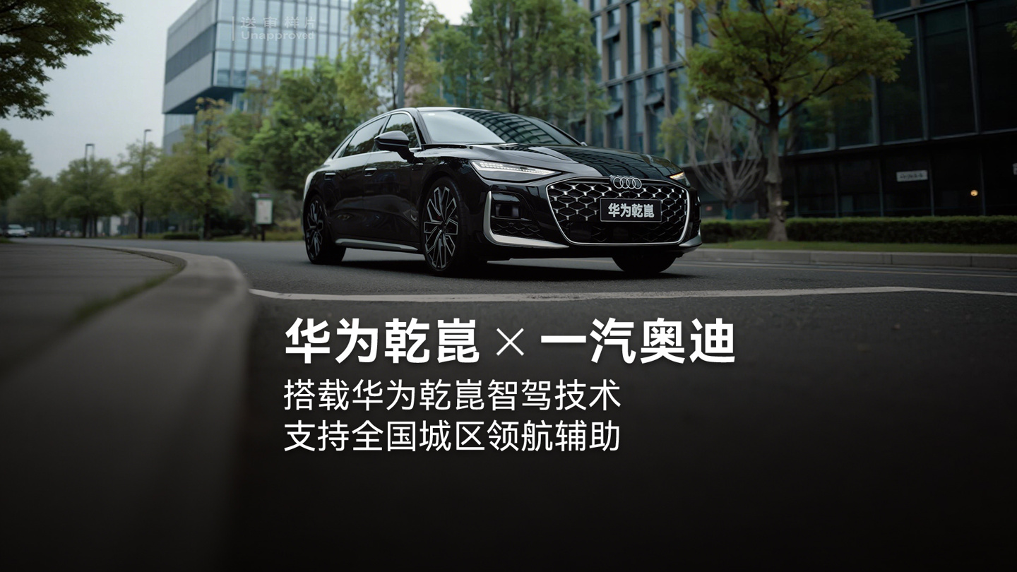 全新奥迪A6L到店,搭载华为乾崑智驾支持全国城区领航