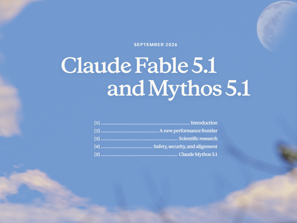 Claude Fable 5.1与Mythos 5.1发布:缓存价格降了,任务总成本未必降