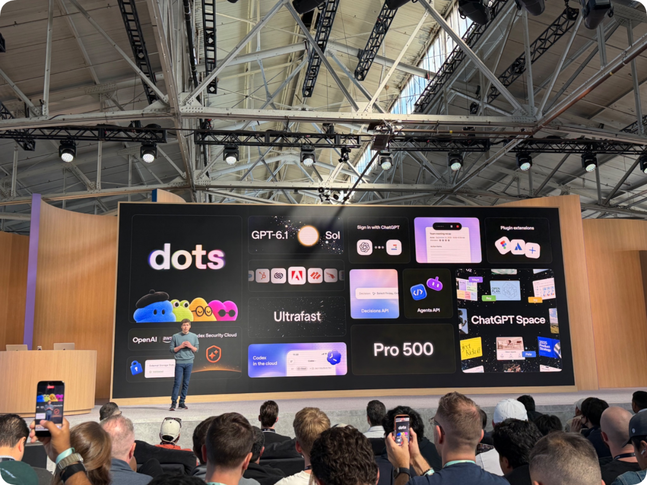 OpenAI 开发者大会：Dot 登场，ChatGPT 想变成长期干活的工作平台