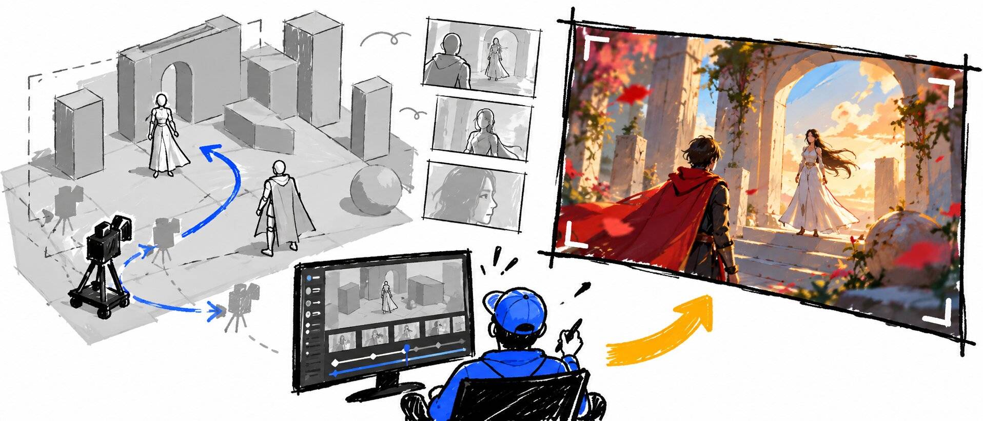 即梦推出短剧工作室:从一句灵感到分镜,剧集创作流程被串起来